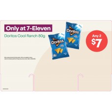 DUGE003AUG25  FSDU STAND 3 HEADER CARD  DORITOS