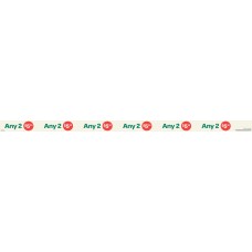 IOGD003AUG25  SHELF STRIPS 900mm GONDOLA END 3 -  SET