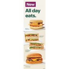 SFGE010OCT25A  PORTRAIT BANNER LARGE 745 x 2345mm KIND A  NEW ALL DAY EATS  NAT EX WA