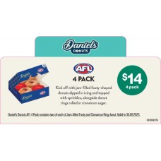 DDST100SEP25B  DANIEL'S DONUTS SHELF TICKET  EX FNQ