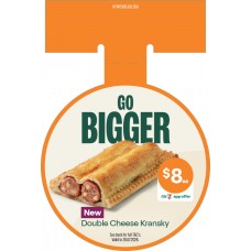 HFWS100JUL26A HOT FOOD CIRCULAR WOBBLER - GO BIGGER KRANSKY HFWS100JUL26A HOT FOOD CIRCULAR WOBBLER - GO BIGGER KRANSKY