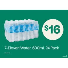 7-Eleven Bulk Water 600mL 24 Pack