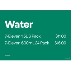 7-Eleven Bulk Water Menu