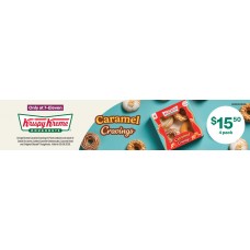 FGKK005JUN26A  DONUTS COUNTER UNIT SHELF INSERT - KRISPY KREME CARAMEL CRAVINGS