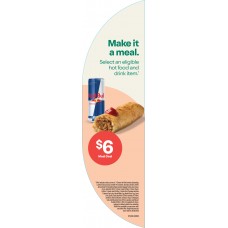 HFSO001JUN26B  HOT FOOD HALF MOON DECAL - RHS - MEAL DEAL $6