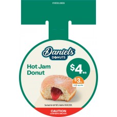 HFWS100JUN26A  HOT FOOD CIRCULAR WOBBLER - DANIEL'S HOT JAM DONUT
