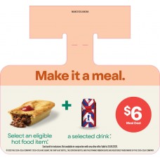 MLWC0125JUN26A  HOT FOOD MEAL DEAL WOBBLER - $6