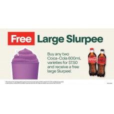 SPGE016JUN26B  SWEET DEALS SLURPEE MACHINE DECALS 2 - FREE WITH COKE