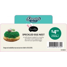 DDST100MAR26A  DANIELS DONUTS PRODUCT DESCRIPTORS