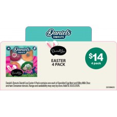 DDST100MAR26C  DANIELS DONUTS PRODUCT DESCRIPTORS