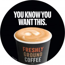 COFF002MAY26A  COFFEE FLOOR DECAL - YOU KNOW YOU WANT THIS
