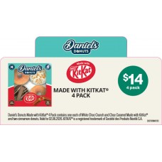 DDST100MAY26C  DANIELS DONUTS PRODUCT DESCRIPTORS - KITKAT 4 PACK