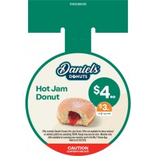 HFWS100MAY26B  HOT FOOD CIRCULAR WOBBLER - DANIELS HOT JAM DONUT