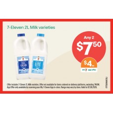 ITFT001MAY26J  FRIDGE SHELF TICKET -  7-ELEVEN 2 LITRE MILK (ESB)