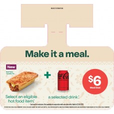 MLWC0125MAY26A  HOT FOOD MEAL DEAL WOBBLER - MEAL DEAL $6