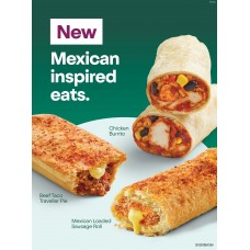 SFGE001MAY26H  WINDOW POSTER 2 - PIZZA / MEXICAN BURRITO (QLD ONLY)