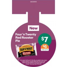 ADGE067APR26   HOT FOOD CIRCULAR WOBBLER  FOUR'N TWENTY RED ROOSTER