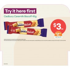 DUGE001APR26   FSDU STAND 1 HEADER CARD  CARAMILK BISCOFF