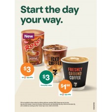 SFGE003APR26   SMALL SPECIAL POSTER 360 x 490mm  START THE DAY YOUR WAY (COFFEE)