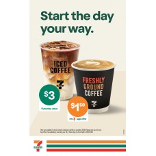 SFGE011APR26   POLE BANNER  START THE DAY YOUR WAY (COFFEE)