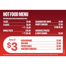 FPIN150AUG26VIC A5 INSERT - FRIED FOOD AND PIZZA MENU (VIC) FPIN150AUG26VIC A5 INSERT - FRIED FOOD AND PIZZA MENU (VIC)