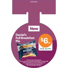 HFWS100AUG26C HOT FOOD CIRCULAR WOBBLER - DANIEL'S BREAKFAST PIE HFWS100AUG26C HOT FOOD CIRCULAR WOBBLER - DANIEL'S BREAKFAST PIE