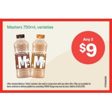 ITFT001AUG26B FRIDGE SHELF TICKET - MASTERS 750ML (WA) ITFT001AUG26B FRIDGE SHELF TICKET - MASTERS 750ML (WA)