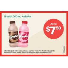 ITFT001AUG26H FRIDGE SHELF TICKET - BREAKA 500ML (QLD) ITFT001AUG26H FRIDGE SHELF TICKET - BREAKA 500ML (QLD)