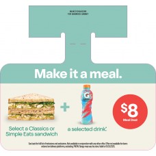 MLWC0124AUG26B CFOTG OVERSIZED MEAL DEAL - GATORADE MLWC0124AUG26B CFOTG OVERSIZED MEAL DEAL - GATORADE