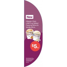 RMND001AUG26   ICE CREAM HALF MOON DECAL - HAAGEN DAZS