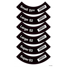 SPPR-0755AUG26 SLURPEE PRICE STICKERS SPPR-0755AUG26 SLURPEE PRICE STICKERS