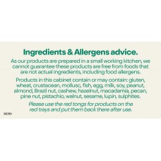 BIGE7800 BAKED-IN-STORE ALLERGEN DECAL