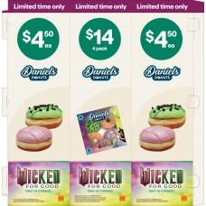 BLCV003NOV25A  BOLLARDS 3RD SET  DANIELS DONUTS WICKED BLCV003NOV25A  BOLLARDS 3RD SET  DANIELS DONUTS WICKED