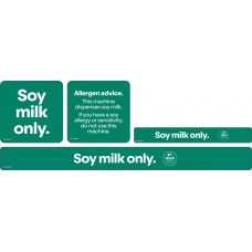 CZGE-7110325FEB23 Soy Milk Only Decals - set of 4 kinds