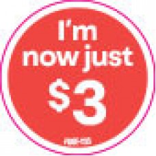 FGGE-1115 Mark down decal $3 - Rolls of 500 stickers 