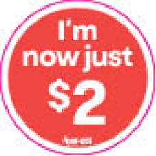 FGGE-1207 Mark down decal $2 - Rolls of 500 stickers