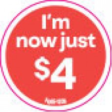 FGGE-1208 Mark down decal $4 - Rolls of 500 stickers 
