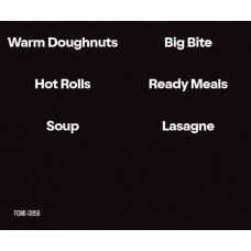 FGMI-0856 Sharp Microwave set of 6 button decals