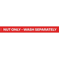 KKGE-0767 - NUT ONLY WASH SEPARATELY TRAY & TONG LABEL 15MM X 140MM