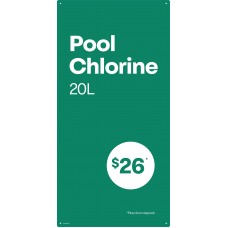 PCGE-0224  20L $19.95 price sign
