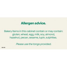 BIGE-5600 Baked instore  Allergen decal