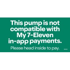 PGPG-2274 Pay & Go Fuel pump not compatible with My 7 Eleven payments